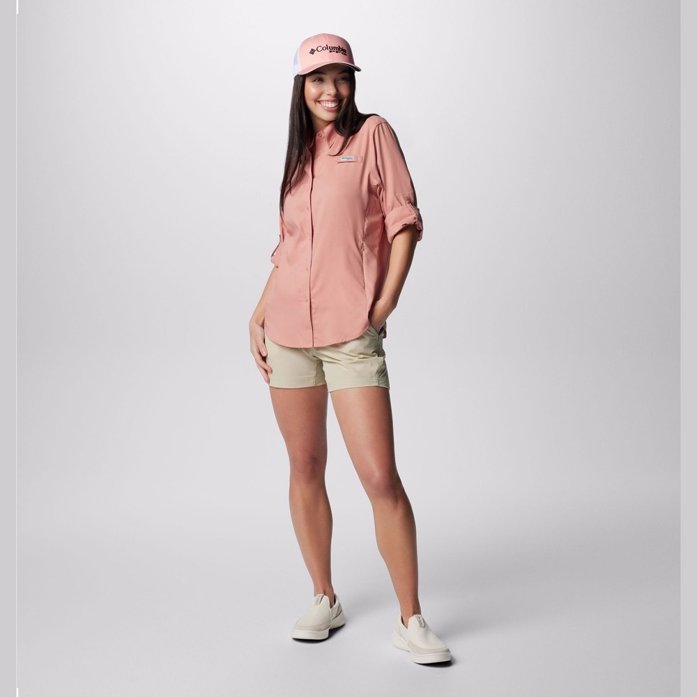 Columbia Pink Button-Up Women's Top - Picture 3 of 12